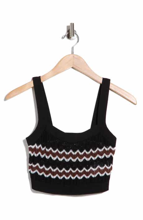 Diane von Furstenberg Stephanie Crop Sweater Tank
