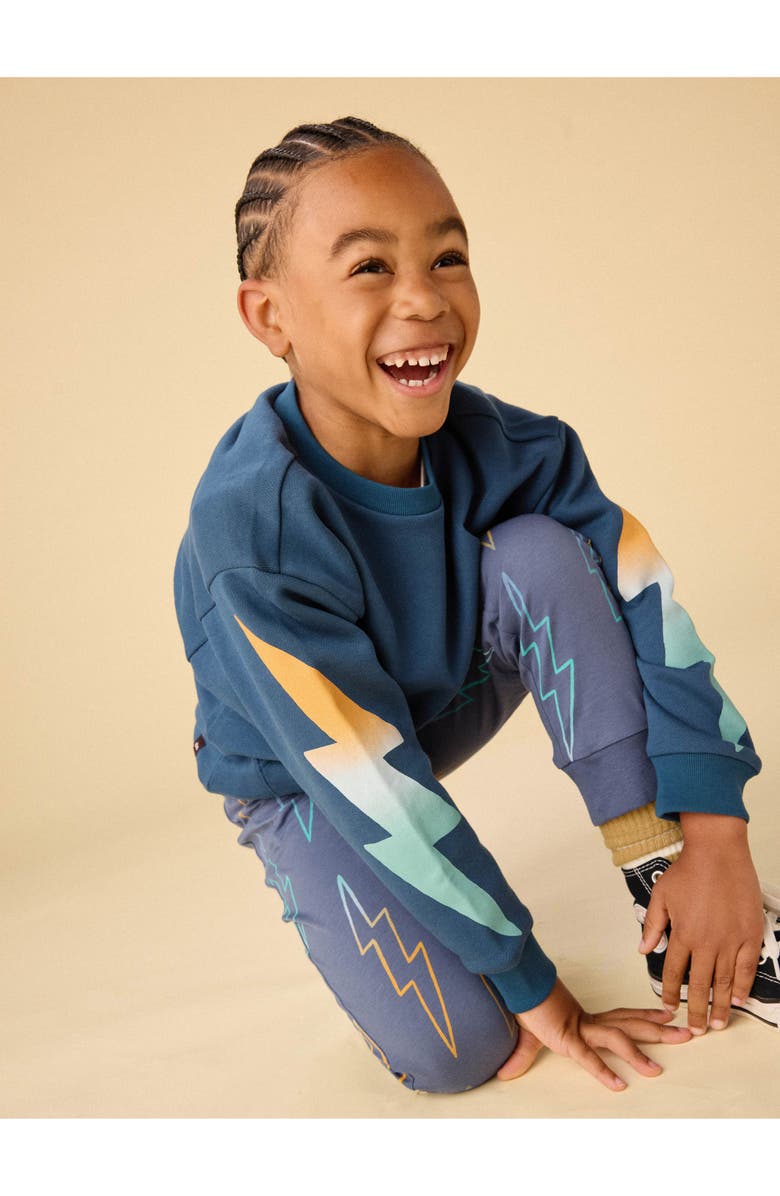 Tea Collection Lightning Kanga Popover, Alternate, color, Bedford Blue