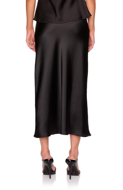 Satin Midi Skirt