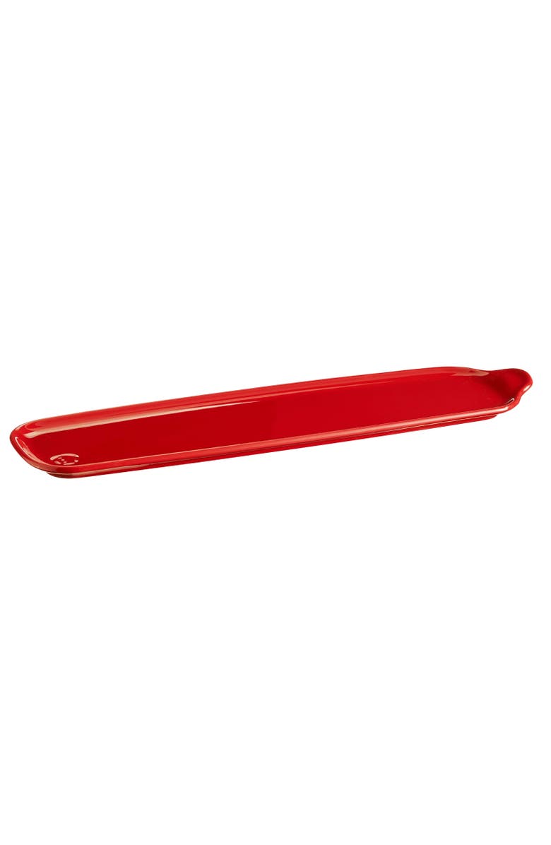 Emile Henry 16.5" x 4" Long Appetizer Platter, Main, color, Burgundy
