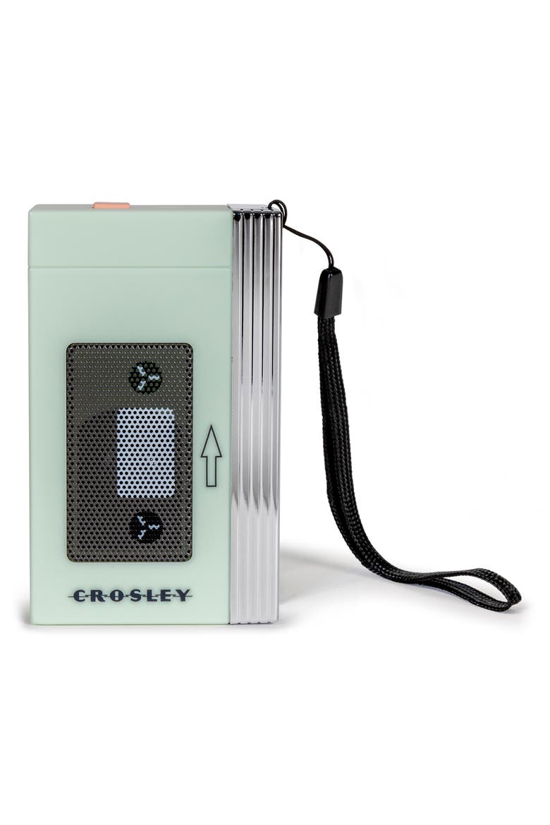 Mini Retro '80s Inspired Portable Bluetooth® Speaker, Main, color, MINT