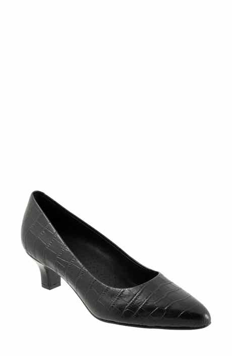 Trotters Kate Pointed Toe Kitten Heel Pump