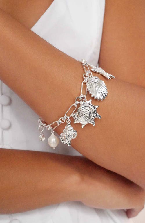 Ettika Oceanic Dreams Charm Bracelet In Silver