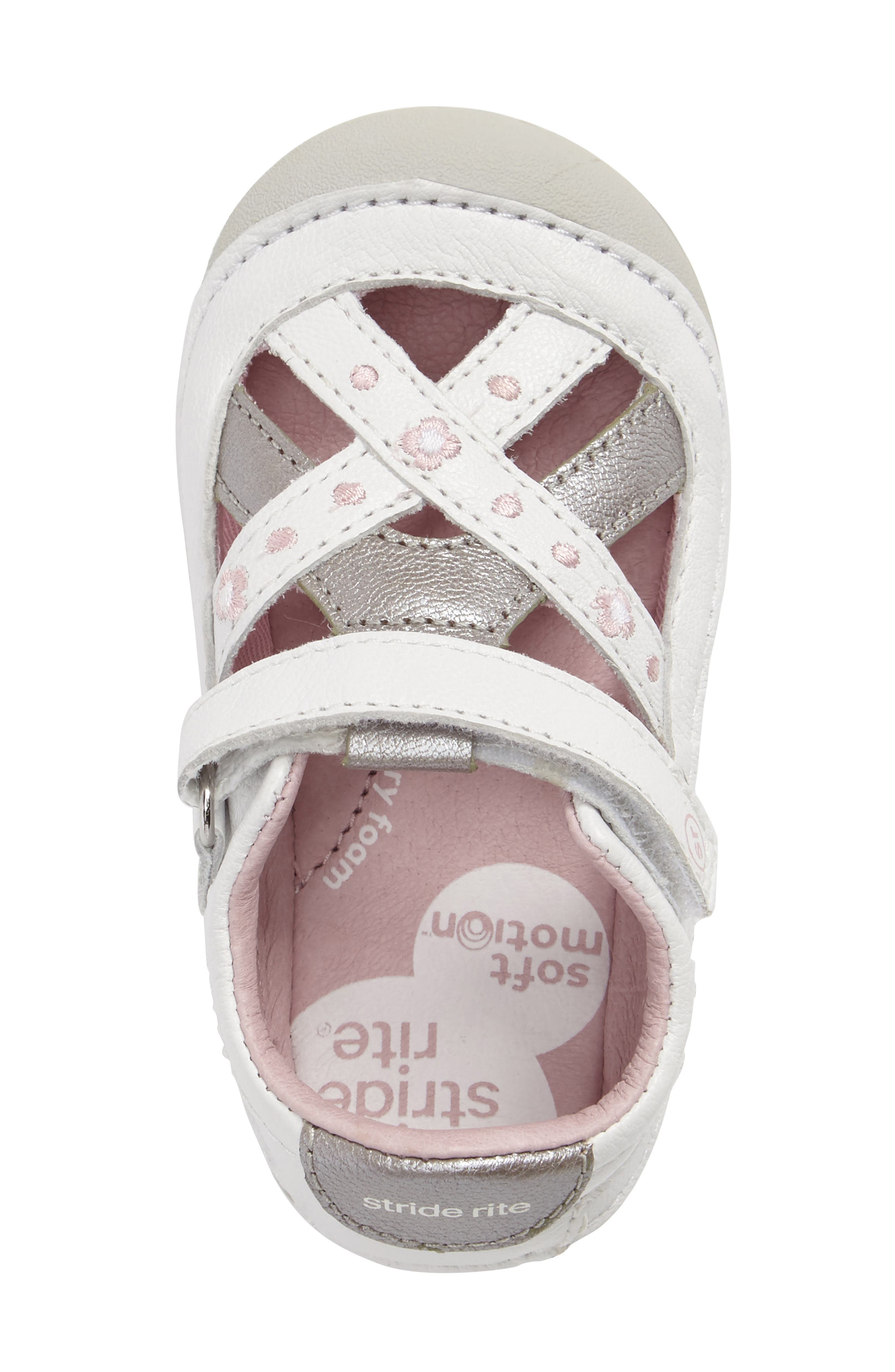 Stride Rite Kiki Embroidered Sneaker, Alternate, color, 