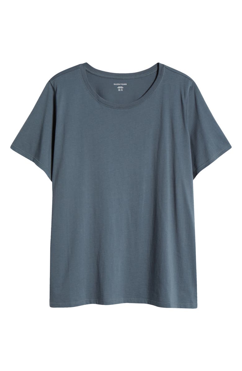Eileen Fisher Crewneck Organic Cotton T-Shirt, Main, color, 