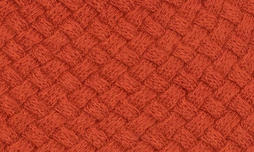 Portolano Minerva Basket Weave Beanie In Orange