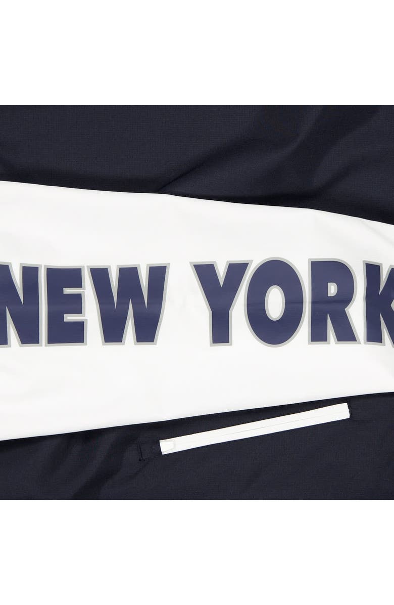 New Era Men's New Era  Navy/Gray New York Yankees Color Block Full-Zip Hoodie Windbreaker, Alternate, color, 