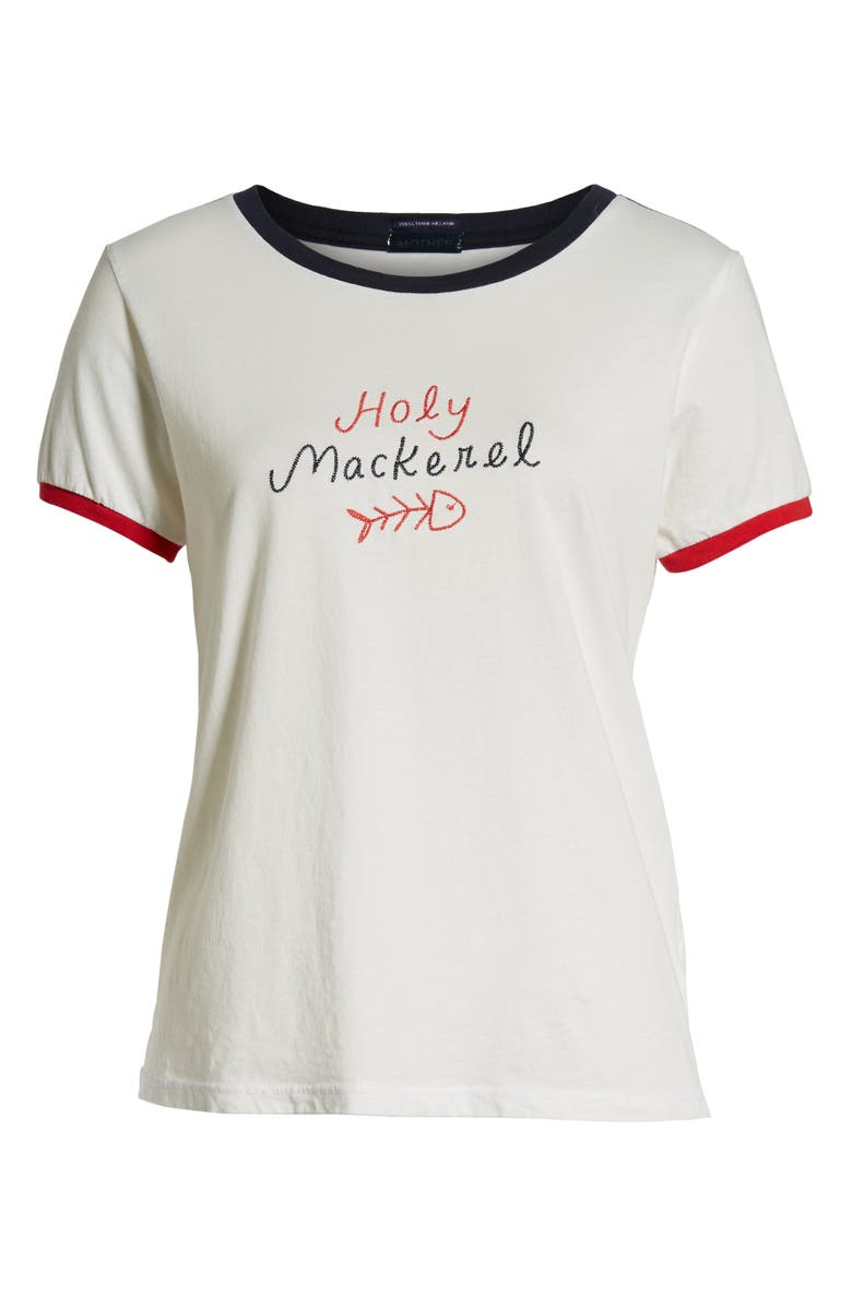 MOTHER Itty Bitty Goodie Goodie Ringer Tee, Alternate, color, 