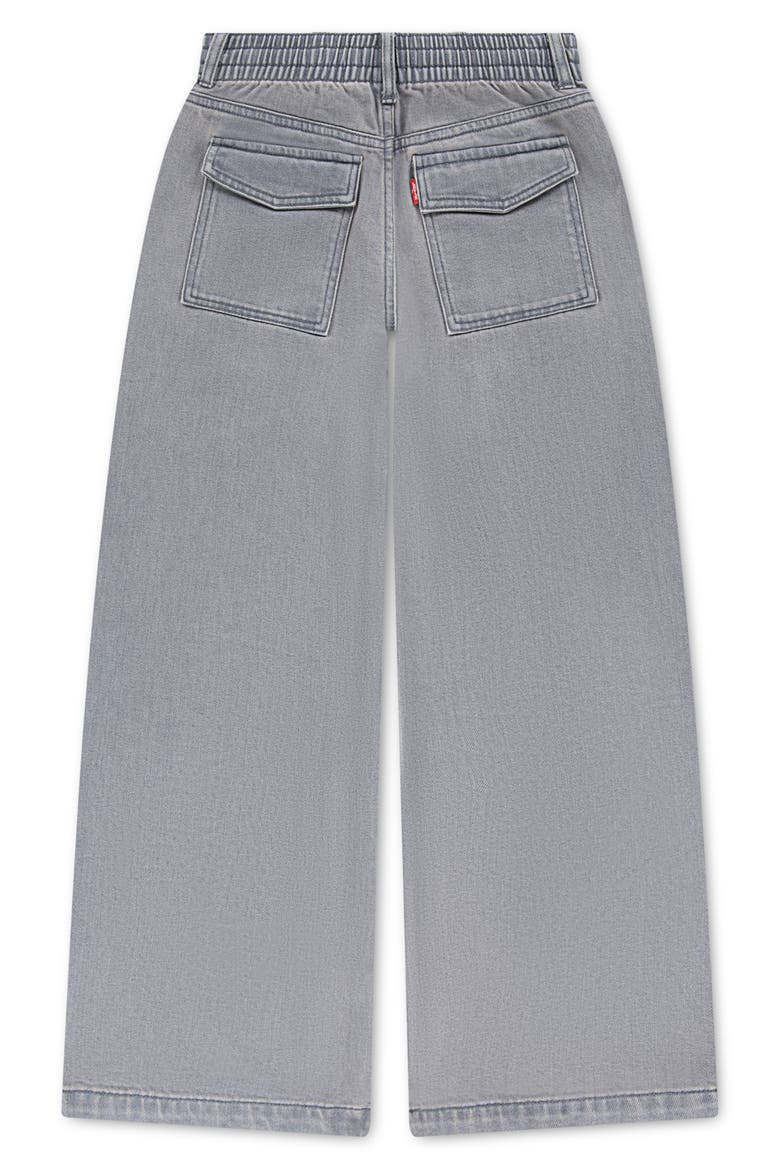 Kids' 94 Baggy Wide Leg Pull-On Jeans, Alternate, color, GRAPHITE PENCIL