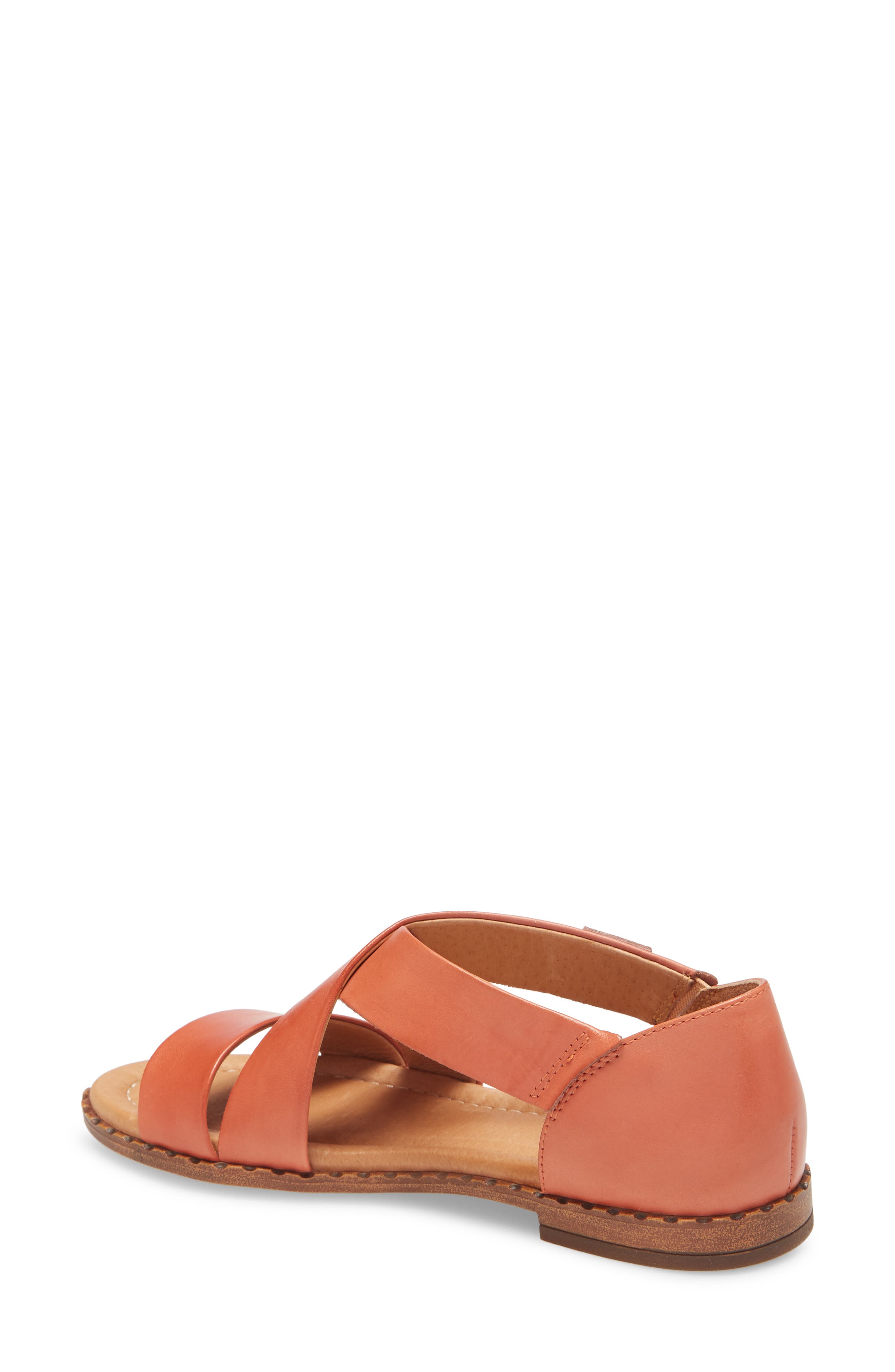 Algar Sandal, Alternate, color, SCARLET LEATHER