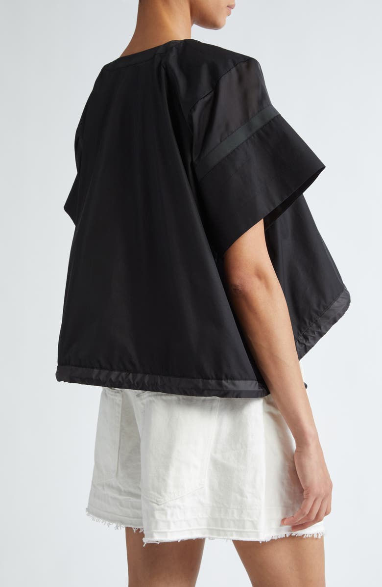 Sacai x Thomas Mason Paneled Mixed Media Top, Alternate, color, 