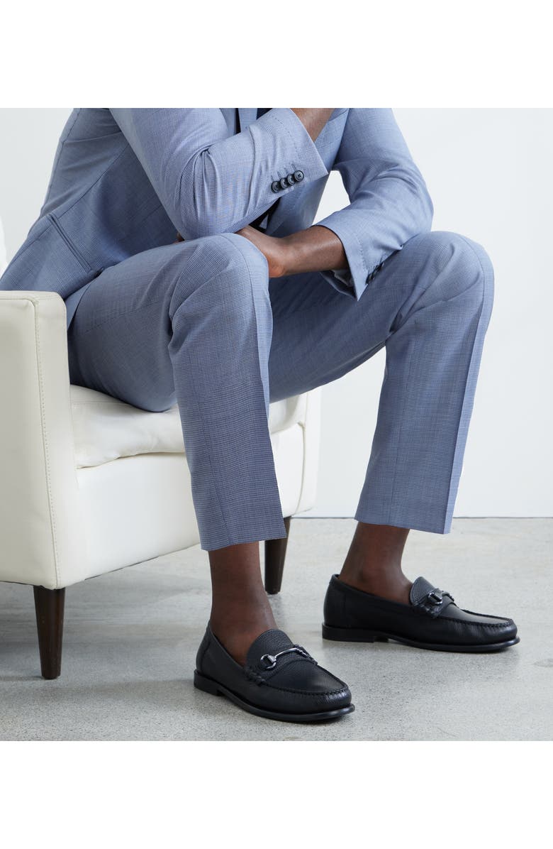 BOSS Tevan Moc Toe Bit Loafer, Alternate, color, Black