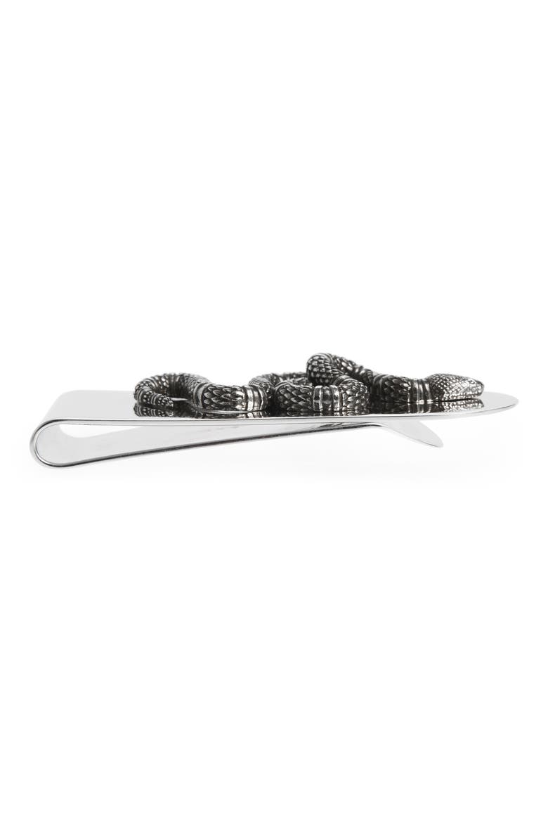 Snake Insignia Money Clip, Alternate, color, SILVER