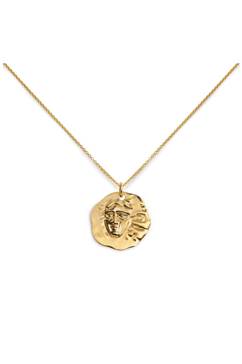 Zodiac Charm Pendant Necklace, Main, color, 18K GOLD GEMINI