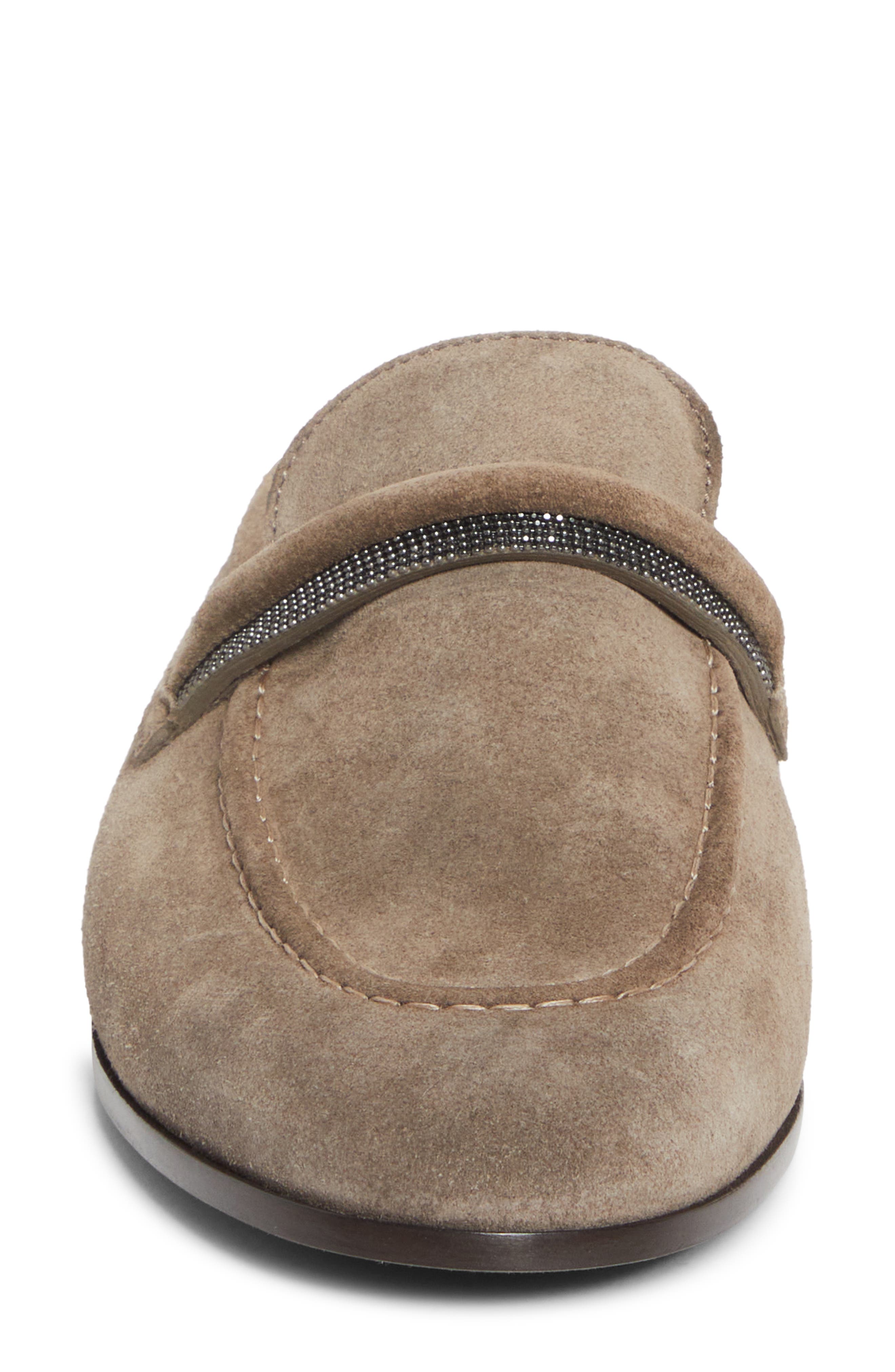 Brunello Cucinelli Monili Trim Loafer Mule, Alternate, color, C8769 Torba