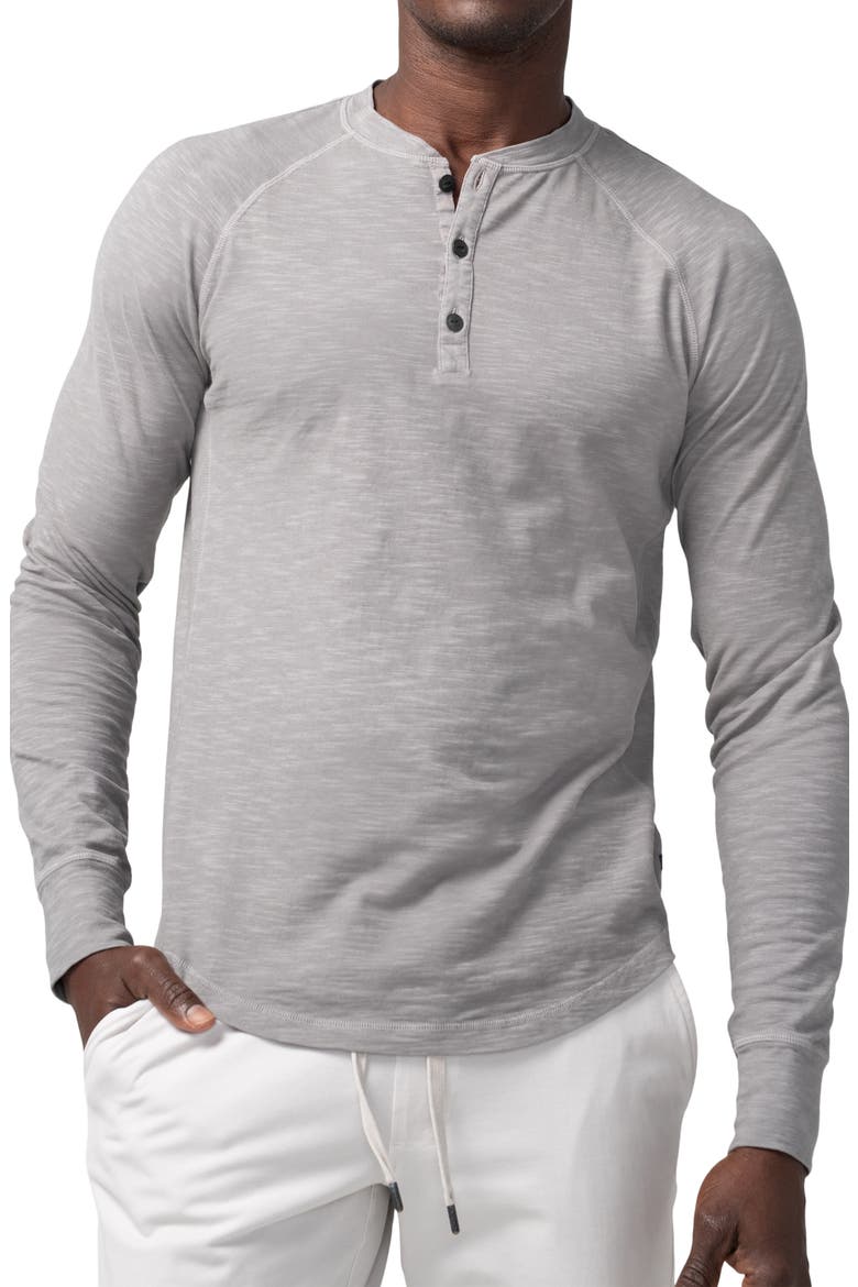 Slim Fit Henley, Alternate, color, FROST GREY
