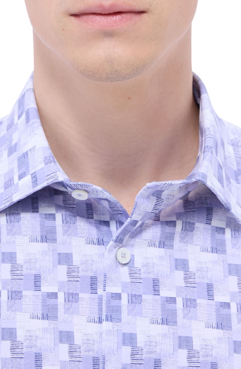 Bugatchi James OoohCotton<sup>®</sup> Check Button-Up Shirt, Alternate, color, Lilac