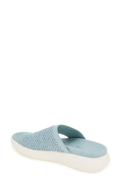Reaction Kenneth Cole Teffi Knit Platform Sandal In Light Blue Knit