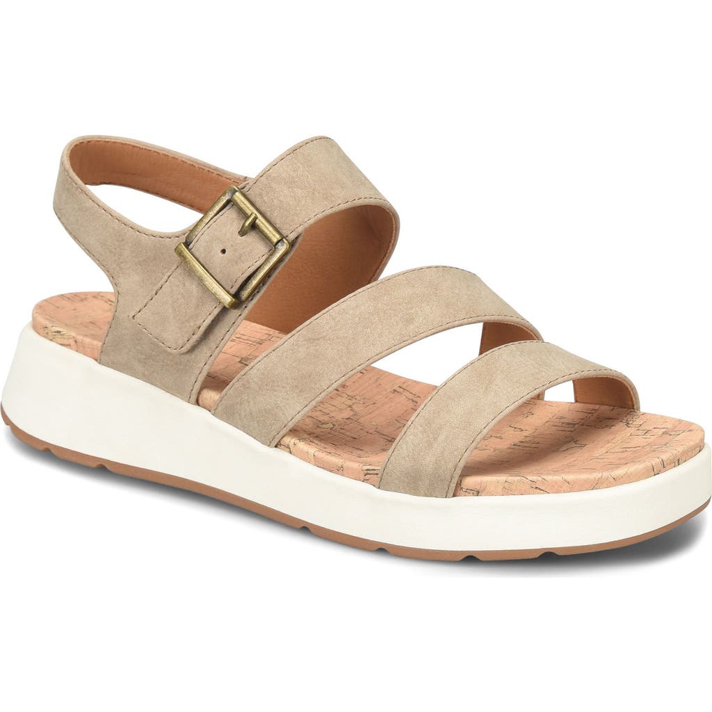 B O C By Børn Meadows Slingback Sandal In Taupe Nubuck