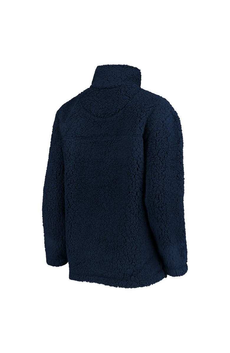 G-III 4HER BY CARL BANKS Women's G-III 4Her by Carl Banks College Navy Seattle Seahawks Sherpa Quarter-Zip Jacket, Alternate, color, Navy