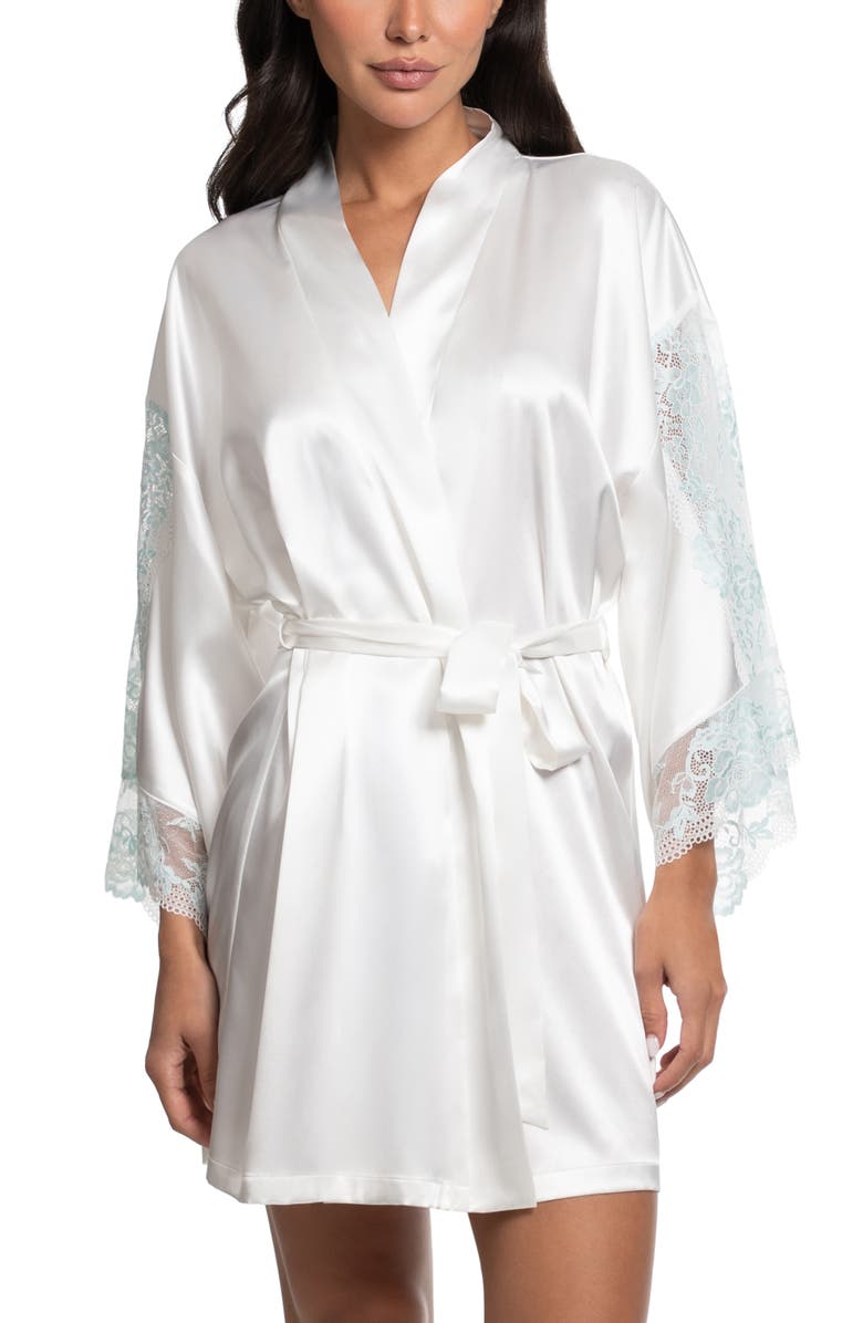 In Bloom by Jonquil Lillie Lace Trim Satin Wrap, Main, color, 
