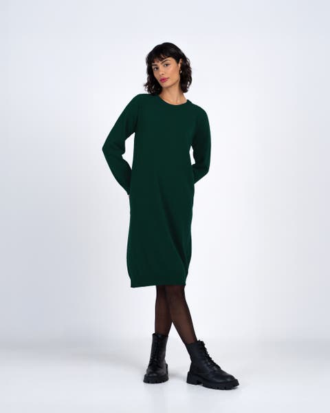 Crew Neck Knitted Dress