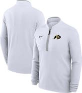 Nike Men's Nike White Colorado Buffaloes Coaches Courtside Basketball Victory Performance Quarter-Zip Top