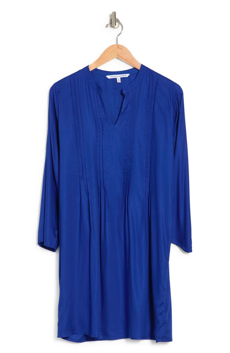 Collective Concepts 3/4 Sleeve Shirt Shift Dress, Alternate, color, 