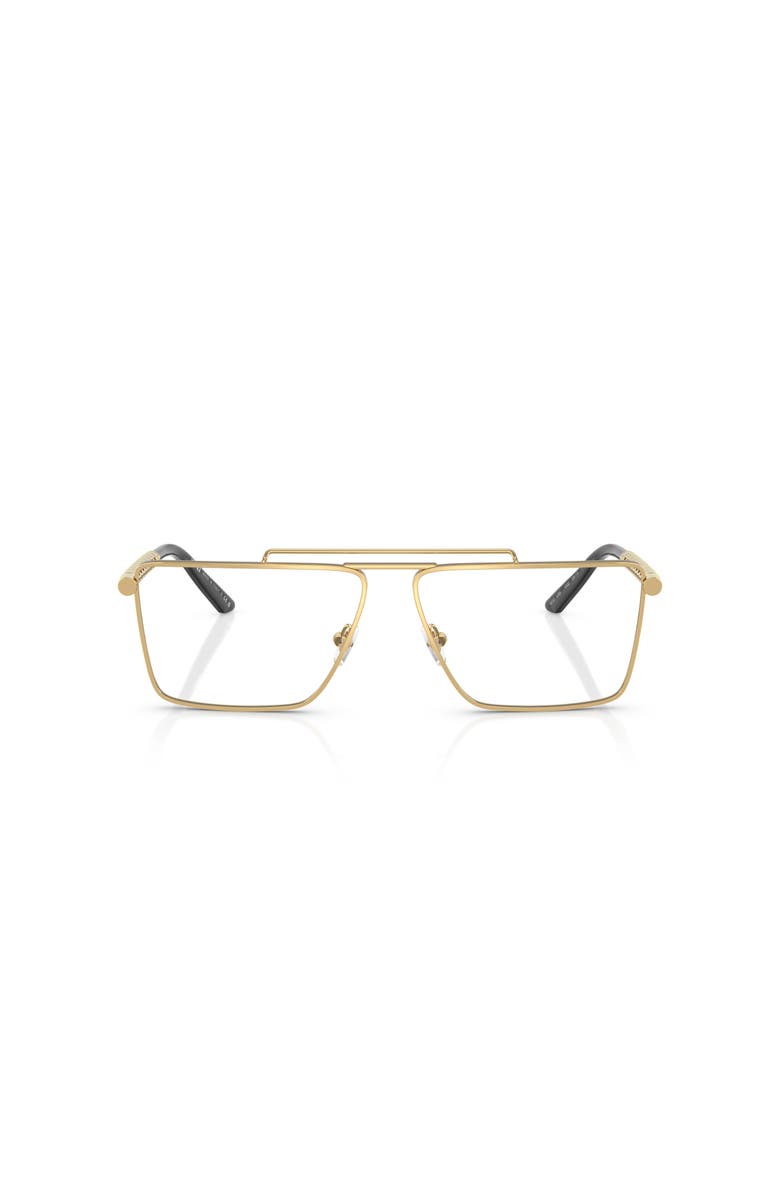Versace 59mm Rectangle optical glasses, Alternate, color, Gold
