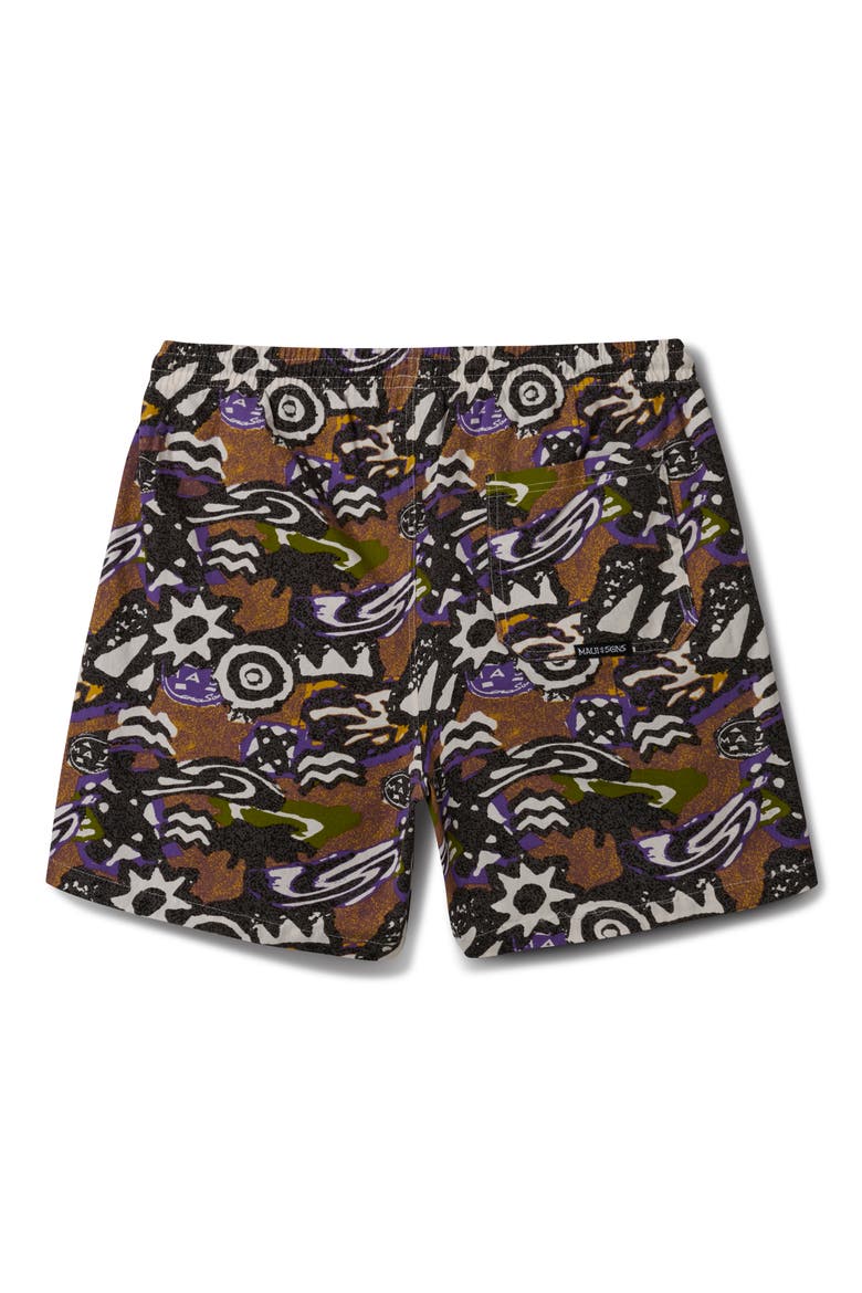 Molten Jam Cotton Drawstring Shorts, Alternate, color, EARTH