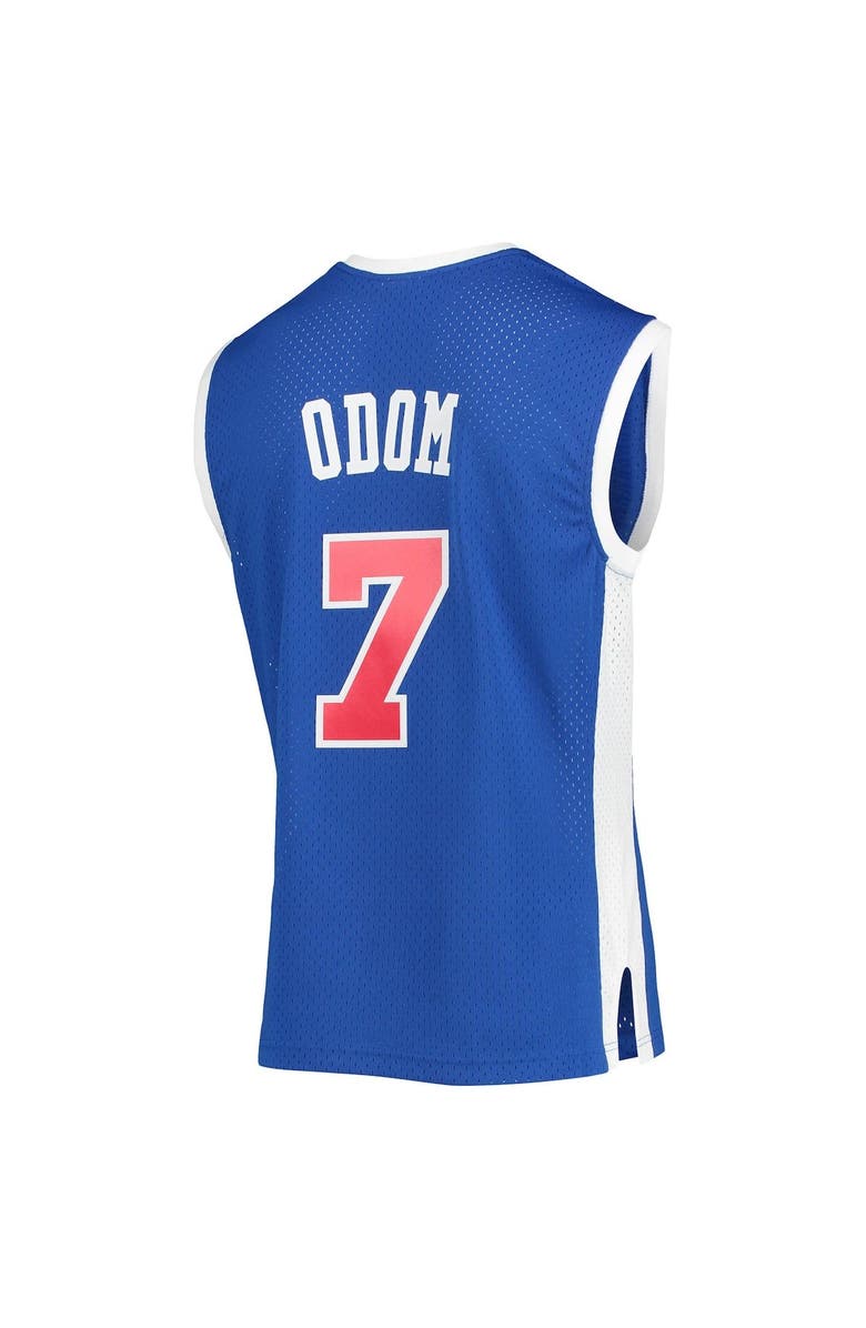 Mitchell & Ness Men's Mitchell & Ness Lamar Odom Royal LA Clippers 2002-03 Hardwood Classics Swingman Jersey, Alternate, color, 