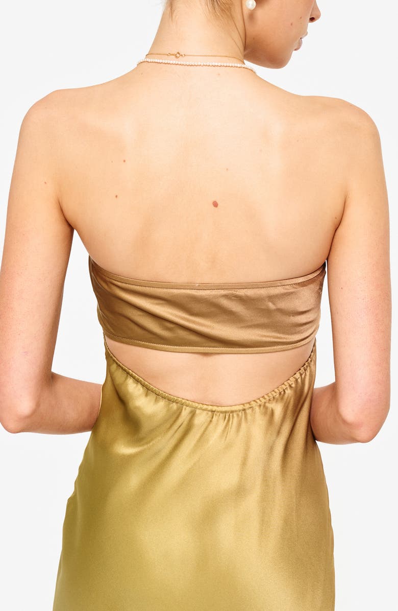 CAMI NYC Aveiro Strapless Silk Dress, Alternate, color,