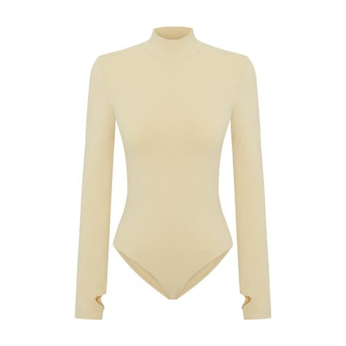 Pcfg Cotton High Neck Bodysuit In Animal Print