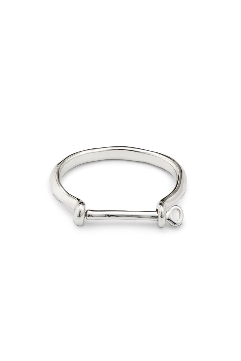 Minimalist Bangle Bracelet, Alternate, color, Silver