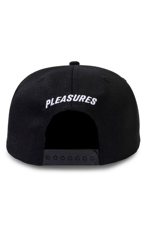 Pleasures Sections Snapback Baseball Cap In Black