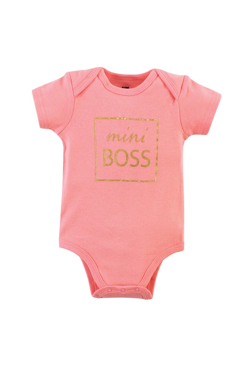 Hudson Baby Three-Piece Set of Cotton Bodysuits, Alternate, color, 