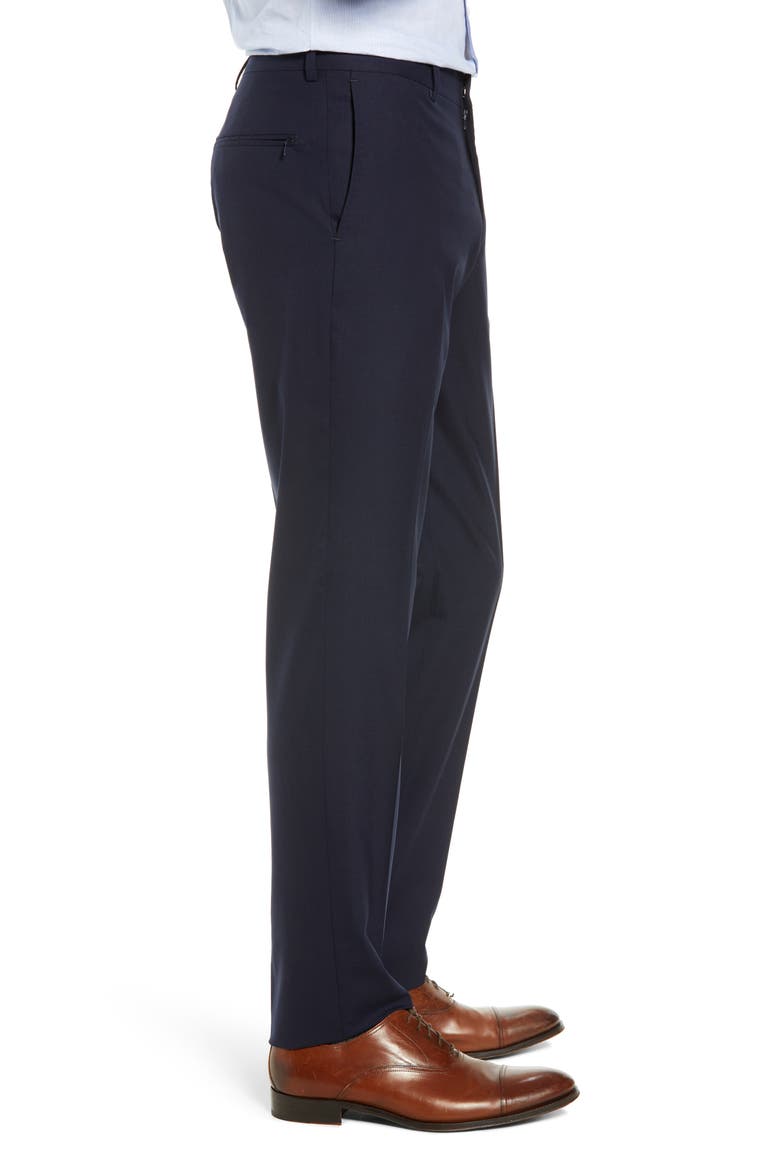 Tech-Smart Slim Fit Stretch Wool Dress Pants, Alternate, color, NAVY