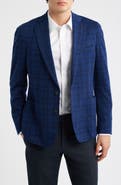 Peter Millar Barrett Windowpane Plaid Wool Sport Coat
