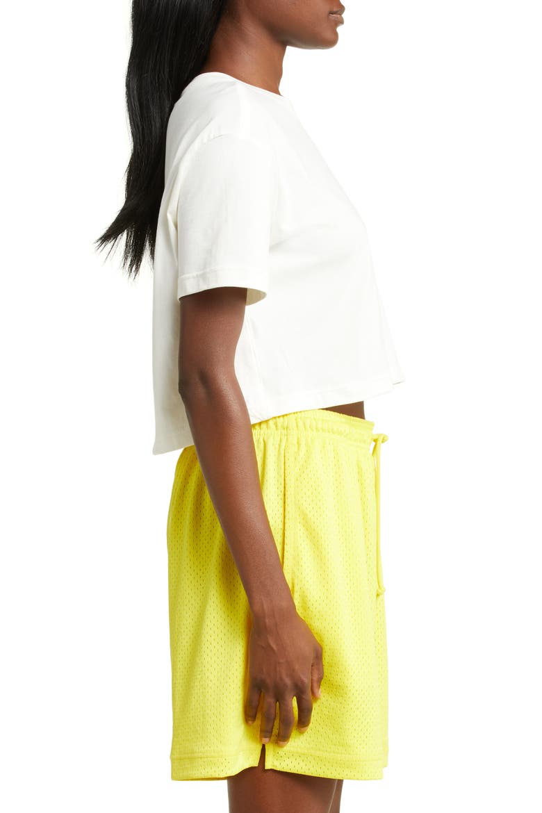 Sportswear Crop T-Shirt, Alternate, color, SAIL/ LIGHT BROWN/ GREEN SHOCK