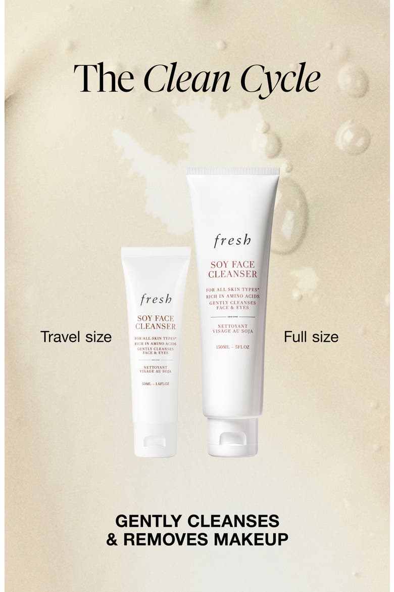 The Clean Cycle Soy Face Cleanser Set, Alternate, color, NO COLOR