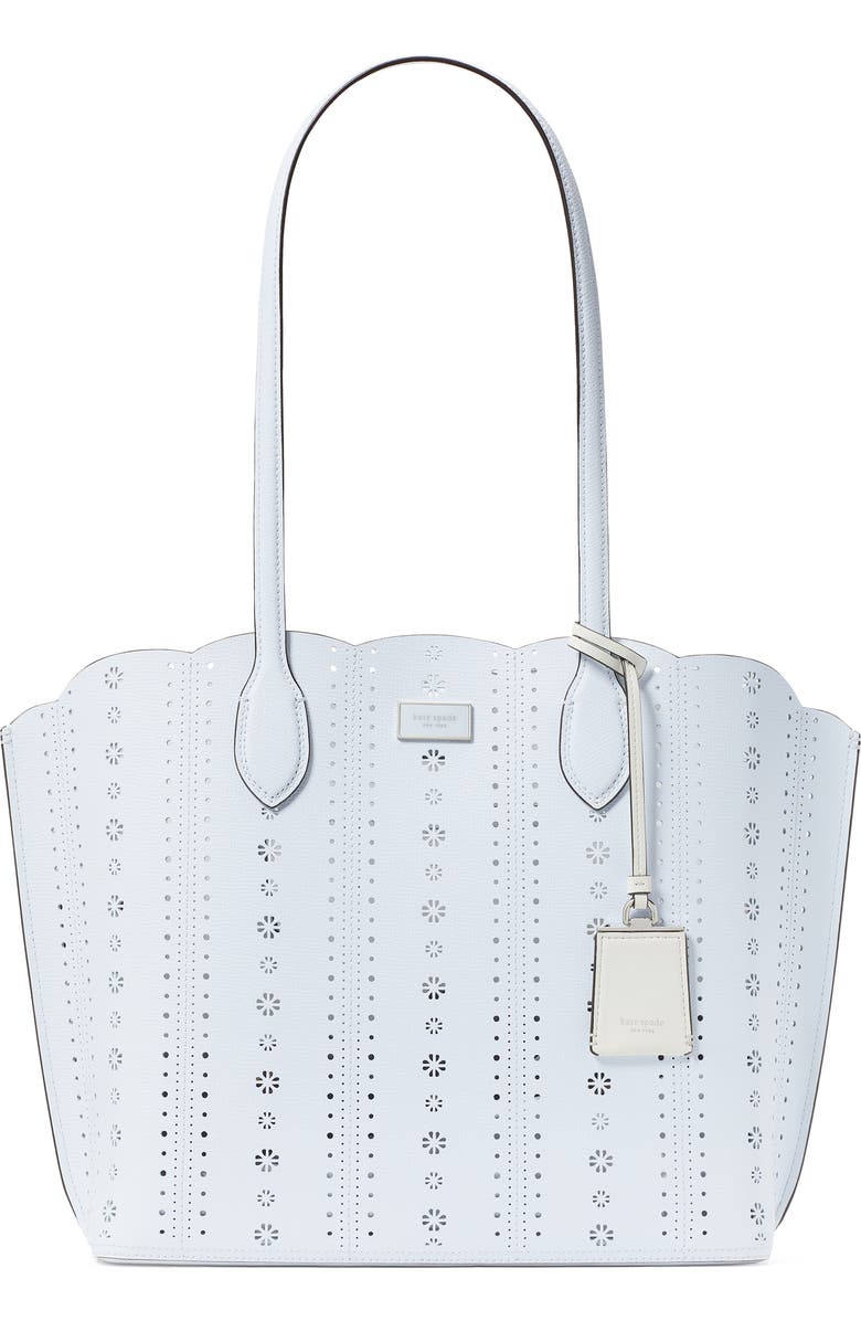 Kate Spade New York large suite pointelle leather tote, Main, color,