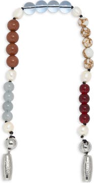 ossa African Opal & Pearl Wrist Strap for iPhone Case
