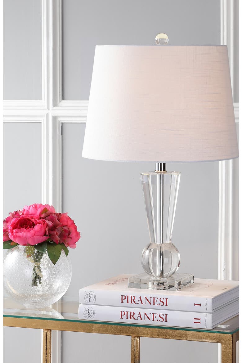 Wynne 22" Crystal LED Table Lamp, Clear, Alternate, color, Clear