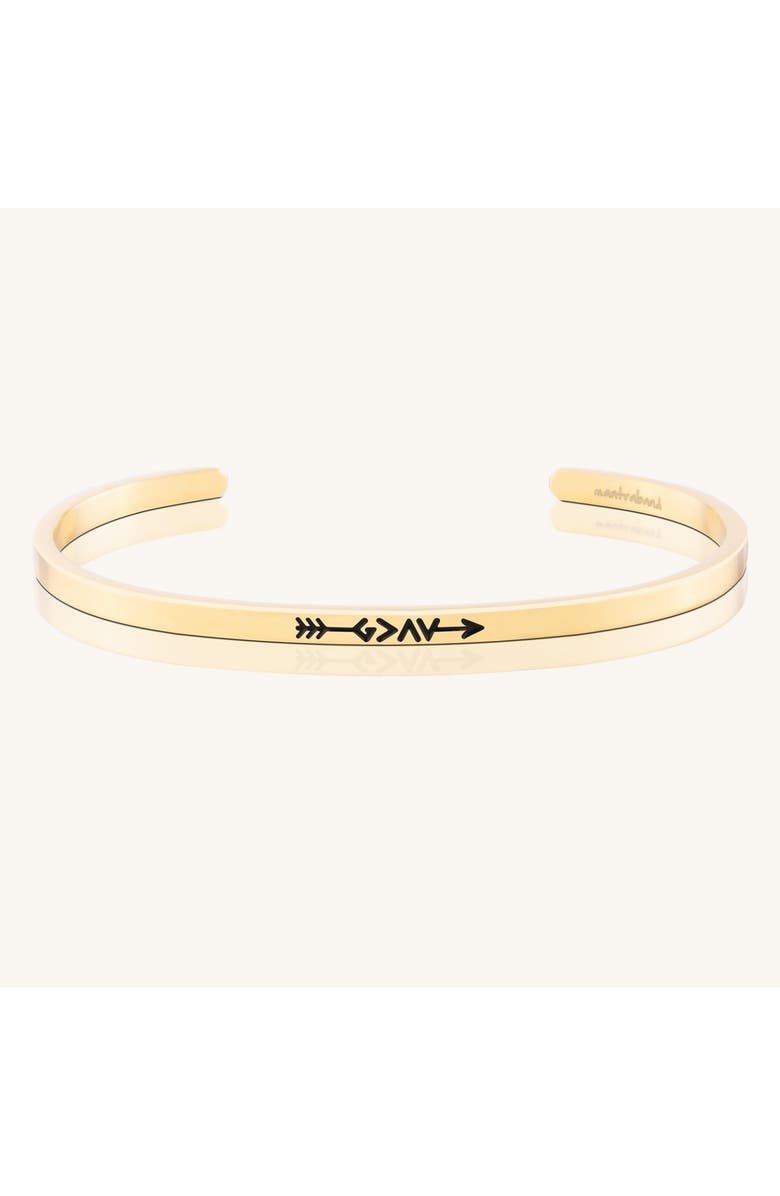 Mantra God Is Greater Than The Highs And The Lows bracelet, Main, color, Yellow Gold