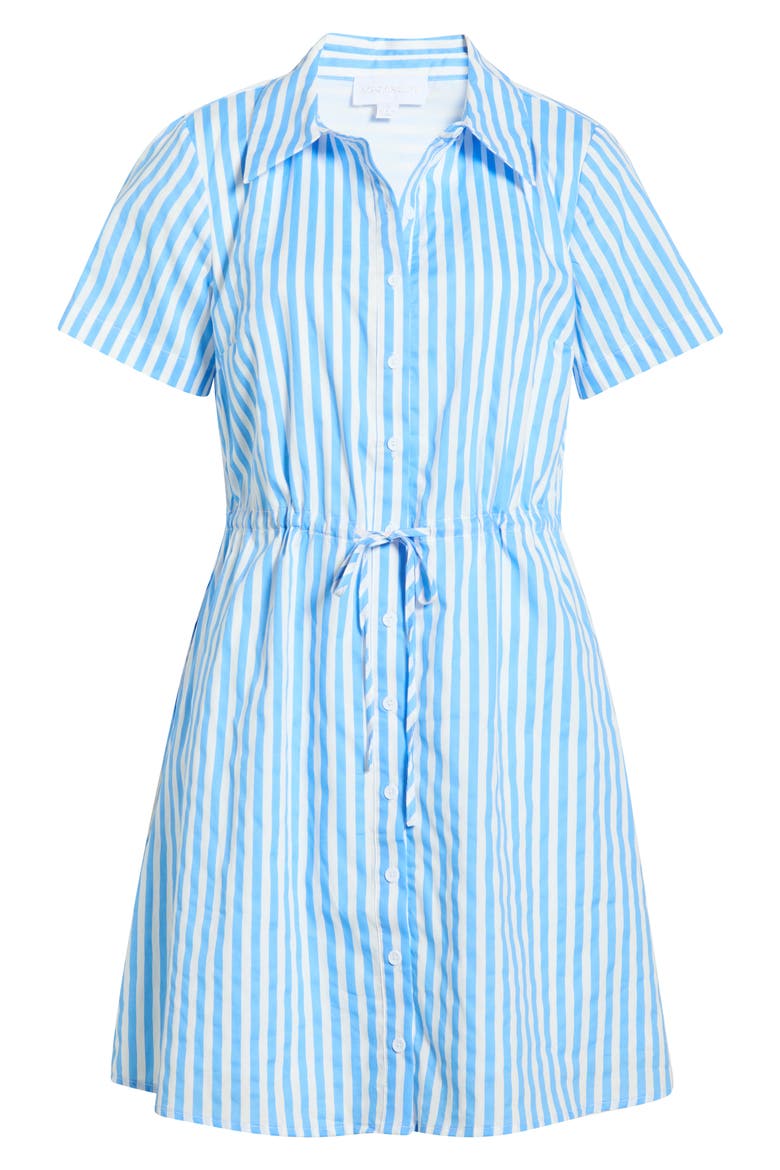 Saida Kenda Striped Shift Minidress, Alternate, color, BLUE WHITE STRIPE