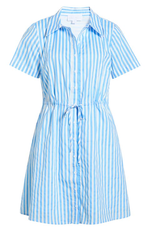 Saida Kenda Striped Shift Minidress (Plus)