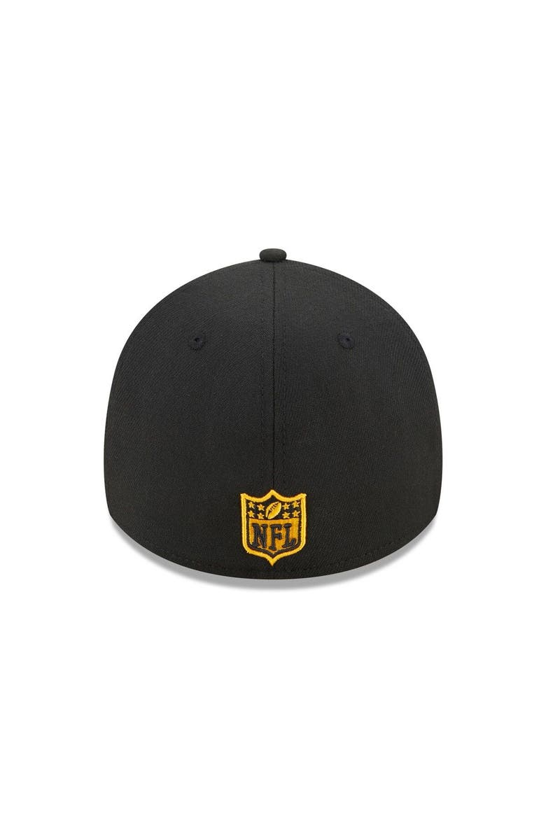 New Era Men's New Era Gold/Black Pittsburgh Steelers Shattered 39THIRTY Flex Hat, Alternate, color, 