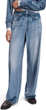rag & bone Miramar Wide Leg Pull-On Jeans