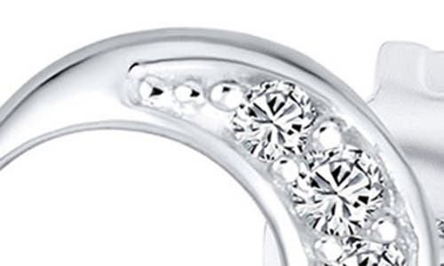 Bling Jewelry Moon & Star Helix Chain Earring Set In Metallic