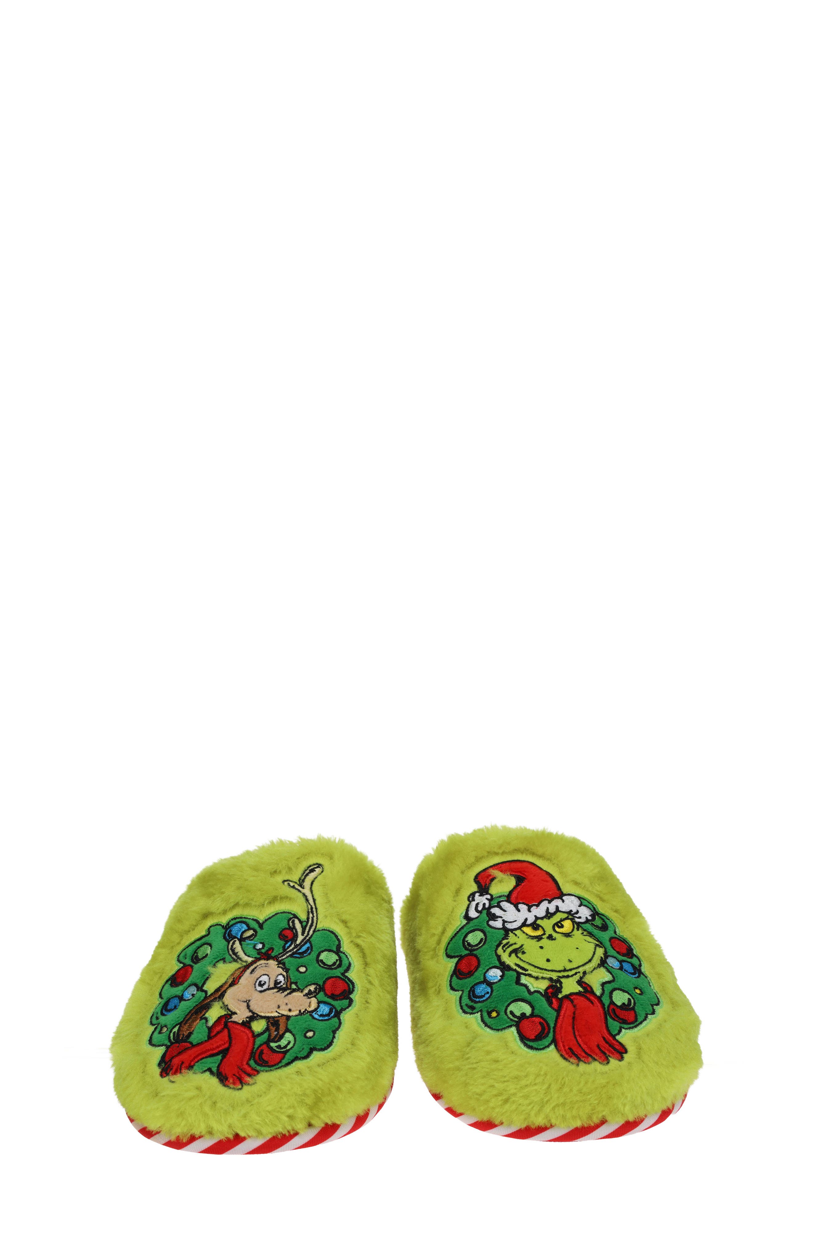 SG Footwear Kids' Grinchmas Slipper, Alternate, color, Green